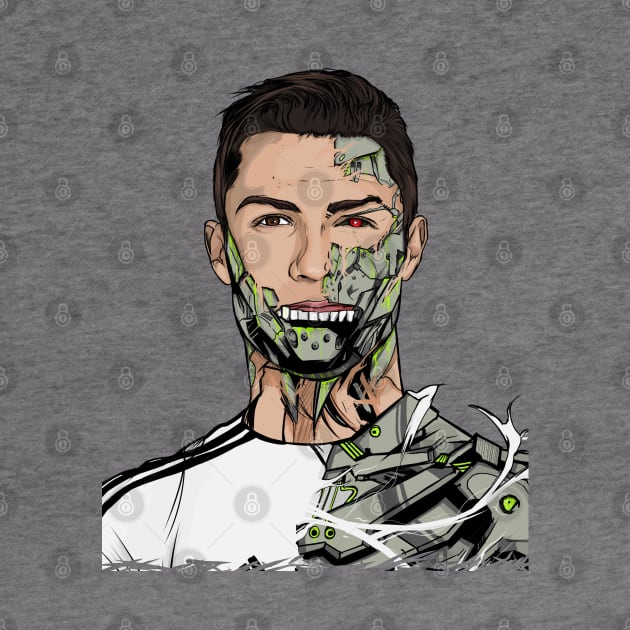 Football Legends Cristiano Ronaldo Real Madrid Robot by akyanyme